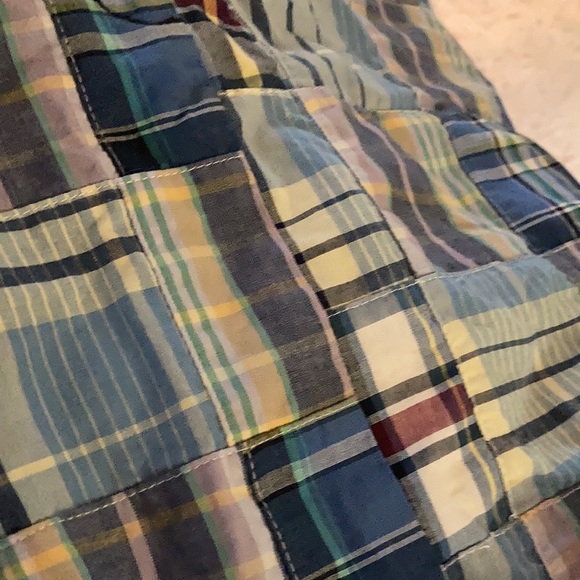 Larry Levine blue madras skirt. Size 4. - Picture 4 of 4